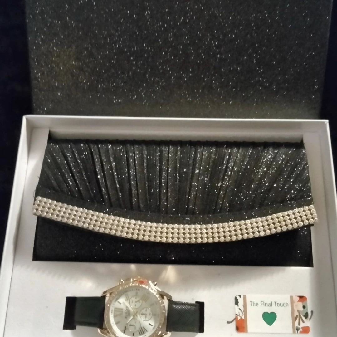 matching watch and purse set.