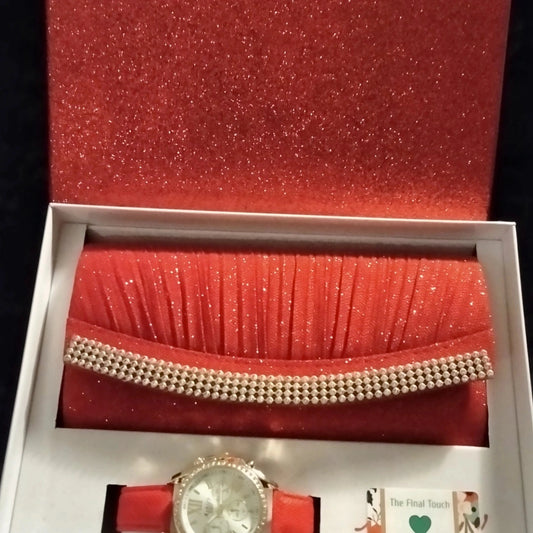 matching watch and purse set.